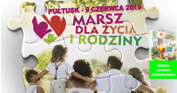 marsz dla życia i rodziny - Pułtusk - plakat