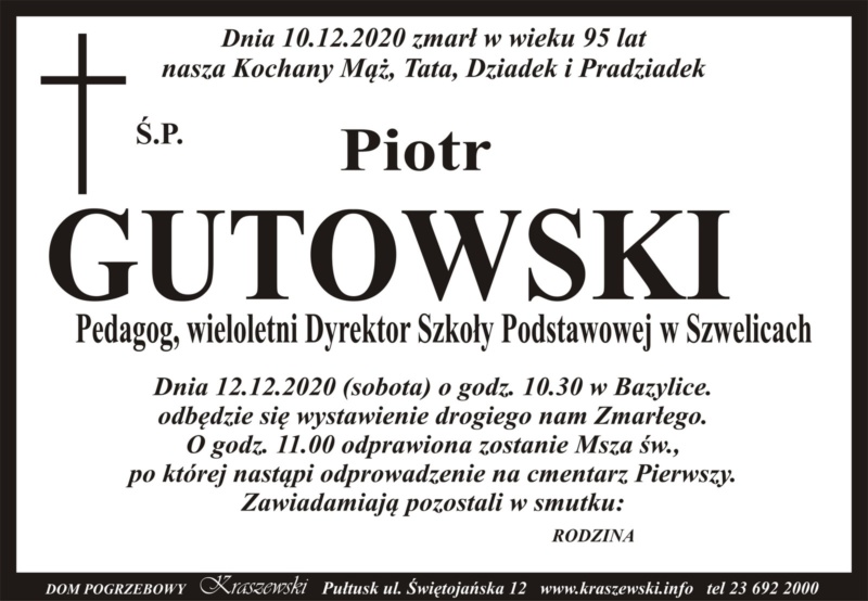 nekrolog Gutowski