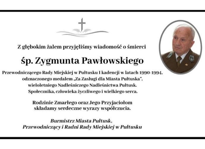 KONDOLENCJE Zygmunt Pawłowski