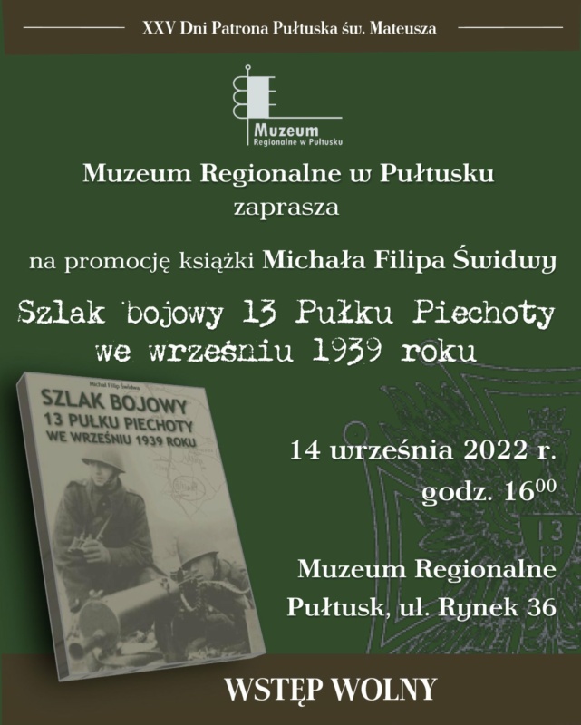 Plakat promocję książki Michała Filipa Swidwy
