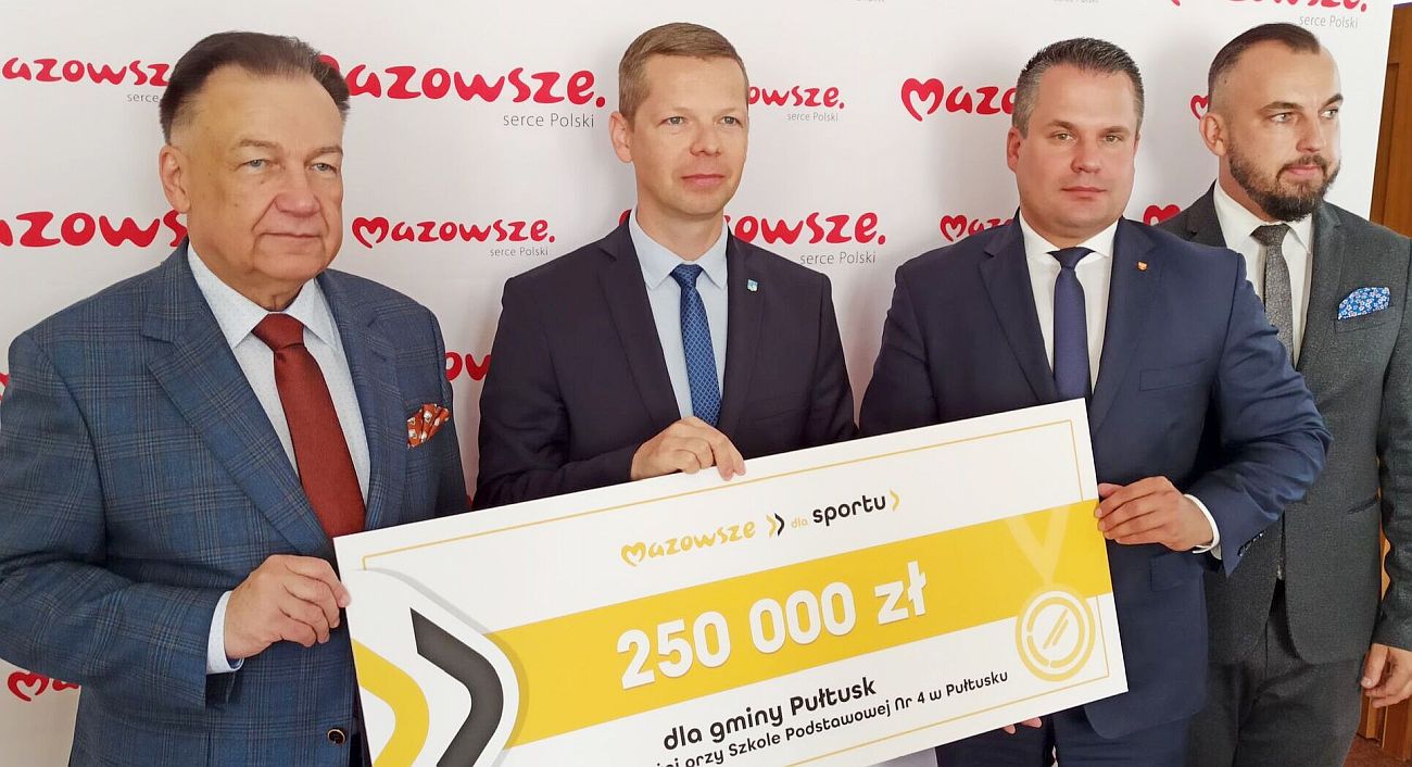 Dofinansowanie bieżni przy PSP nr 4 w Pułtusku