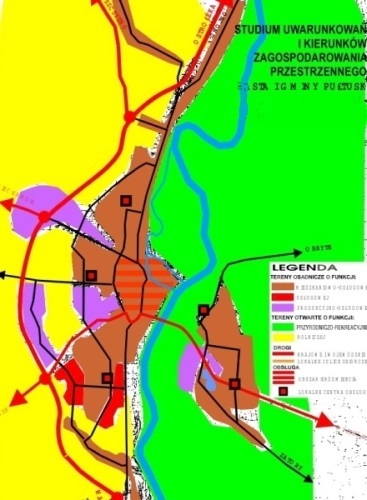 „Studium uwarunkowań i kierunków zagospodarowania przestrzennego miasta i gminy Pułtusk” (plakat) 2