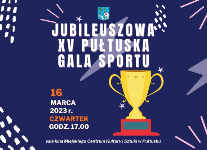 Jubileuszowa XV Pułtuska Gala Sportu (baner)
