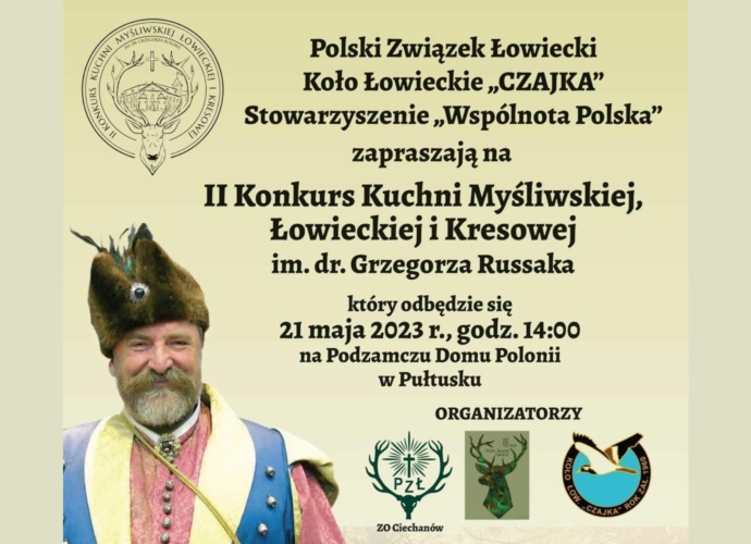 II Konkurs Kuchni Myśliwskiej, Łowieckiej i Kresowej im. dr. Grzegorza Russaka (baner)