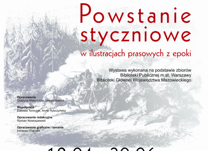 Wystawa "Powstanie styczniowe w ilustracjach prasowych z epoki" (plakat)