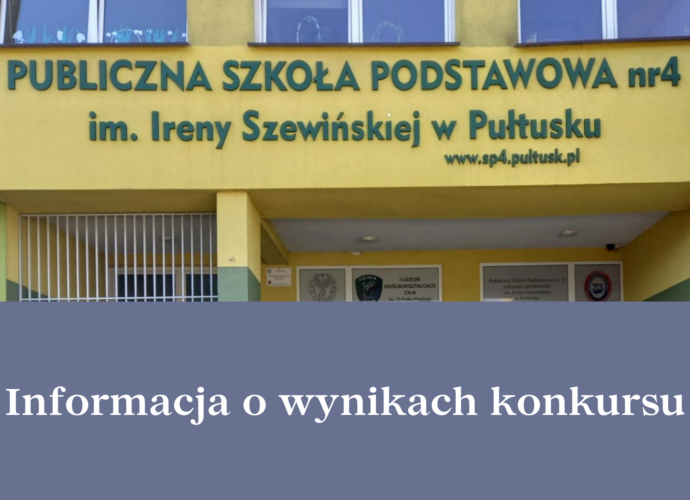 Publiczna Szkoła Podstawowa Nr 4 z klasami sportowymi im. Ireny Szewińskiej w Pułtusku 2