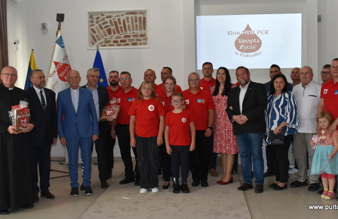55-lecie działalności Klubu Honorowych Dawców Krwi Polskiego Czerwonego Krzyża "Kropla Życia" w Pułtusku 10