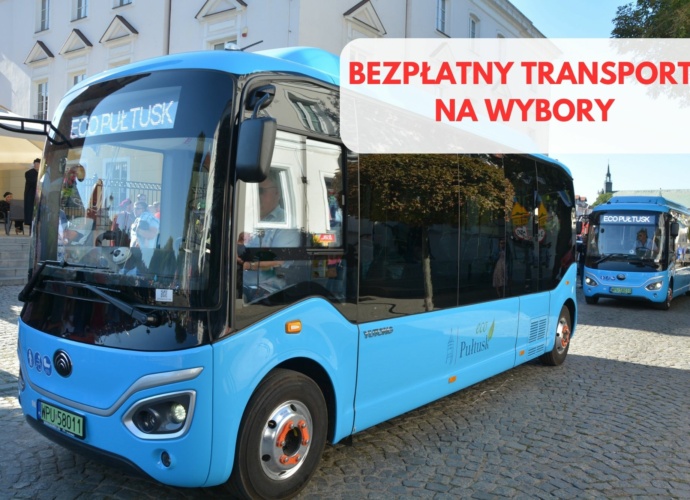 Bezpłatny transport na wybory do sejmu RP i senatu RP w dniu 15 października 2023 r. (zdjęcie elektronicznych autobusów 2)