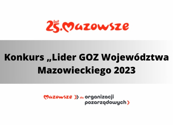 Konkurs „Lider GOZ Województwa Mazowieckiego 2023