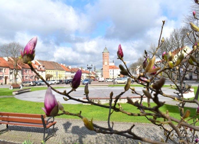 Galeria zdjęć z wiosennego Pułtuska (fontanna 1)