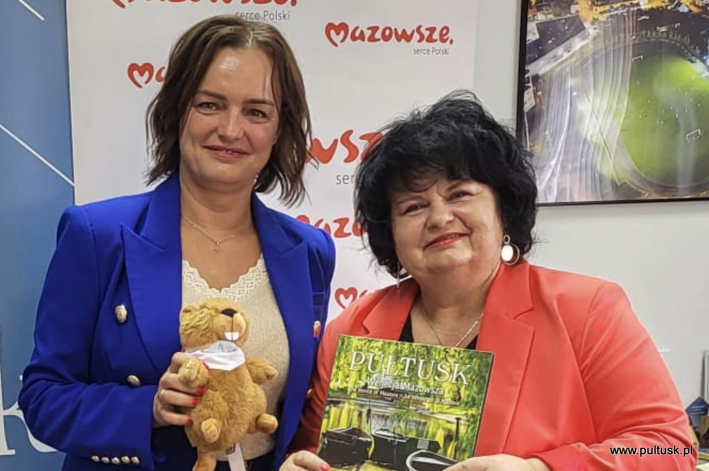 Zdjęcie po.o Burmistrza z p. Redaktor Radia dla Ciebie