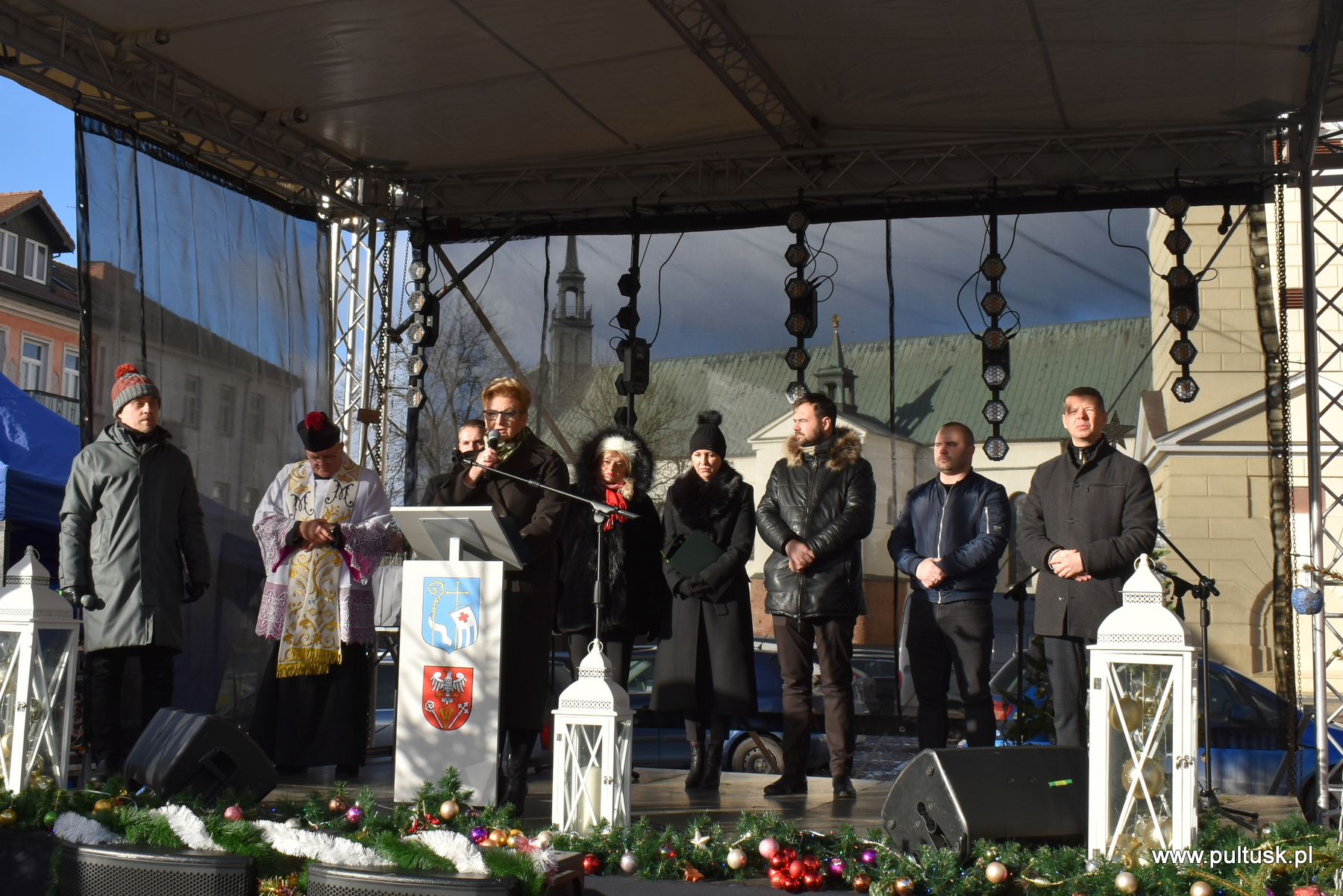 SPOTKANIE WIGILIJNE I BOŻONARODZENIOWY KIERMASZ NA PUŁTUSKIM RYNKU