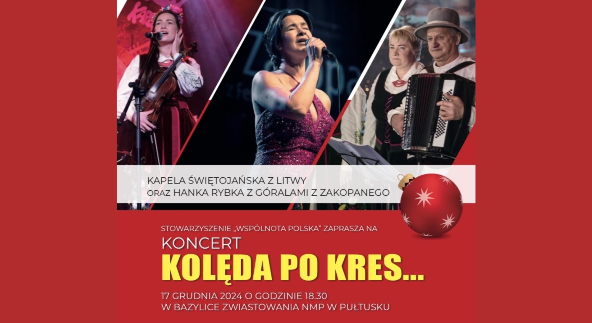 Koncert „Kolęda po Kres…” - plakat