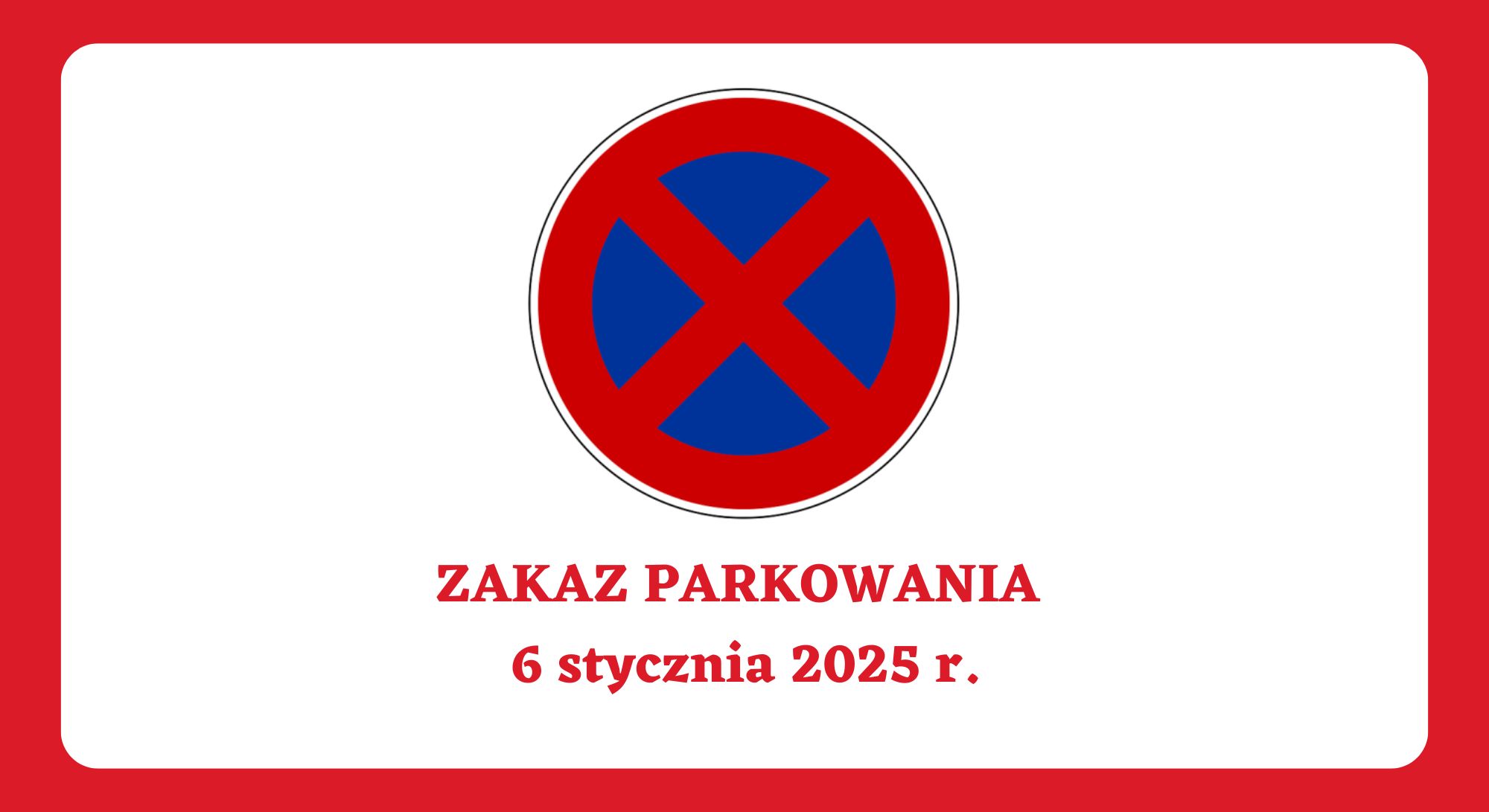 Zakaz parkowania