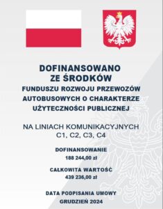 Plakat Przewozy Autobusowe