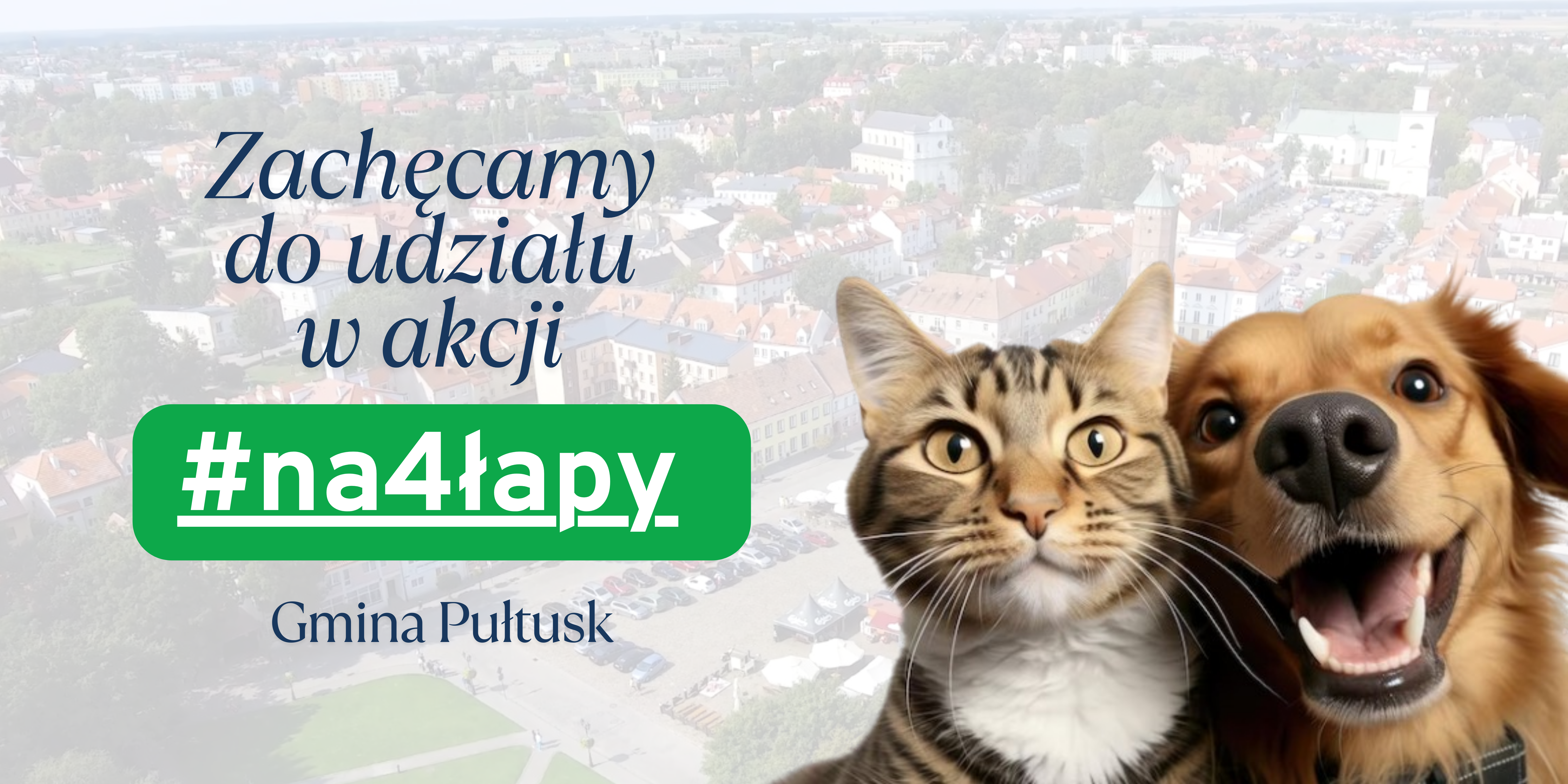 Zachęcamy do udziału w akcji #na4łapy (Obrazek wyróżniający)