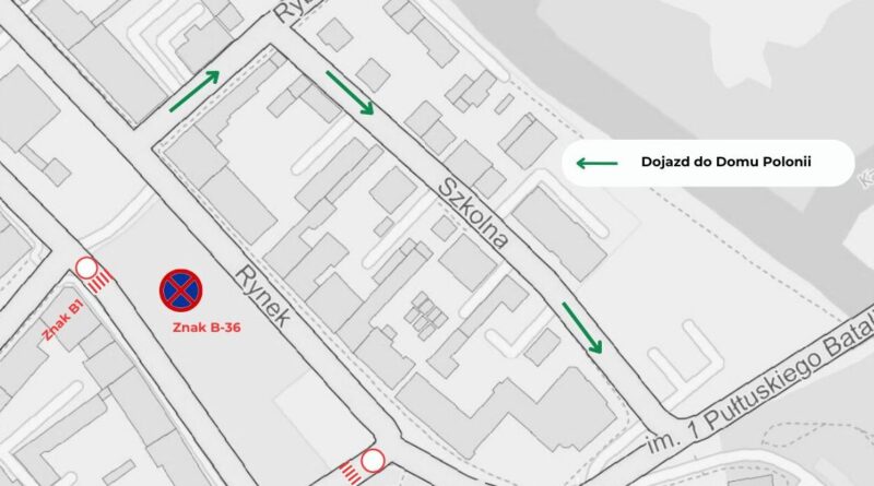 Zmiana w organizacji ruchu na ul. Rynek w sobotę 17.05.2025 r. (mapa)