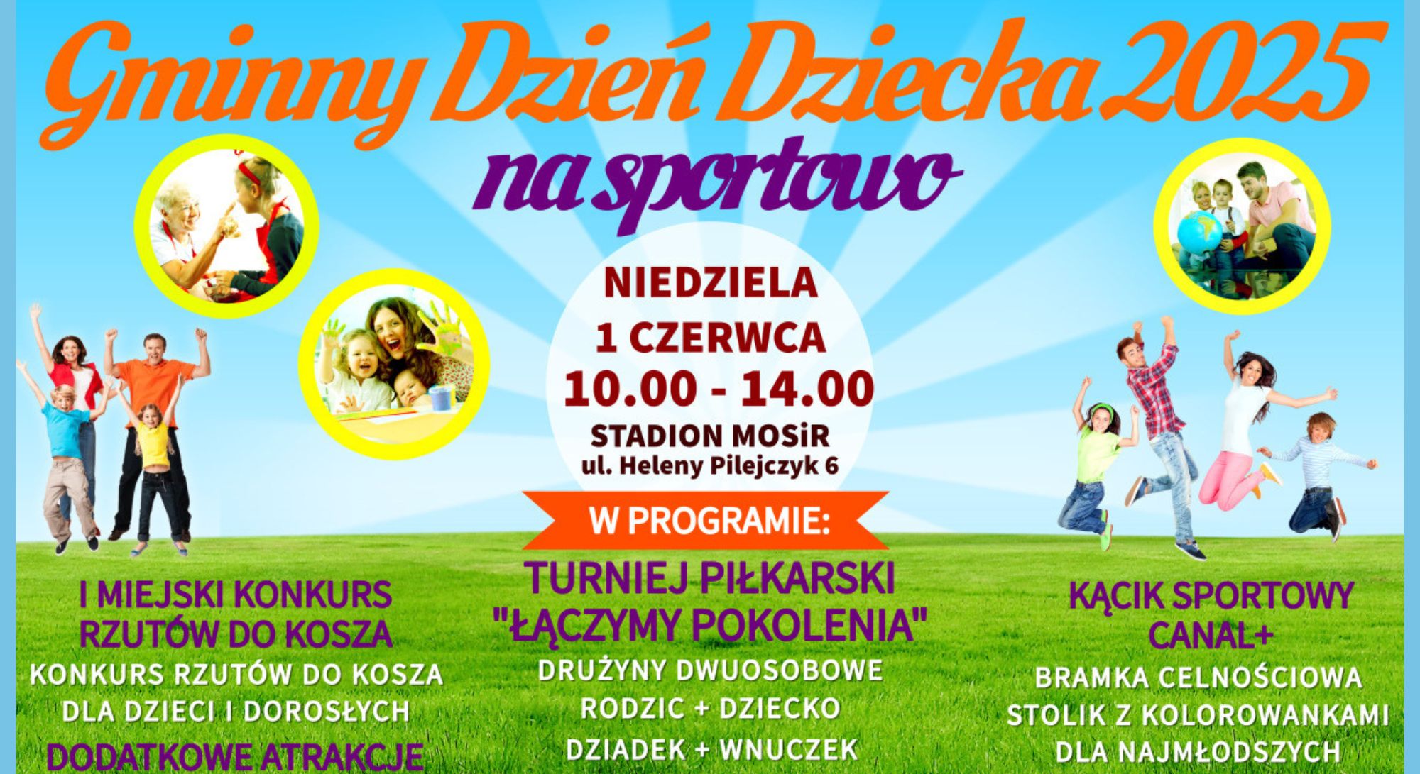 GMINNY DZIEŃ DZIECKA 2025 – NA SPORTOWO – ZAPRASZAMY!