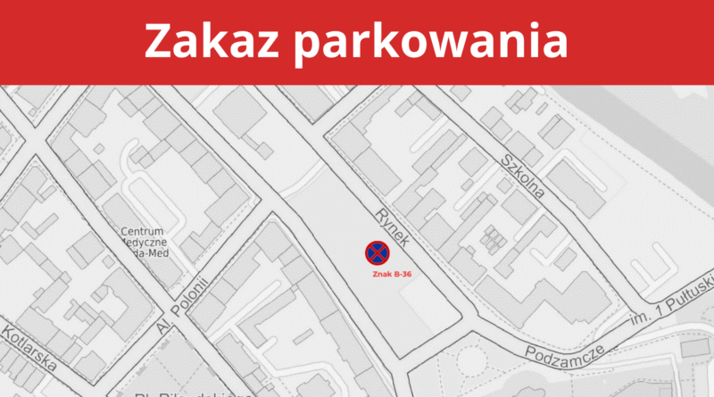 Zakaz parkowania (mapa)