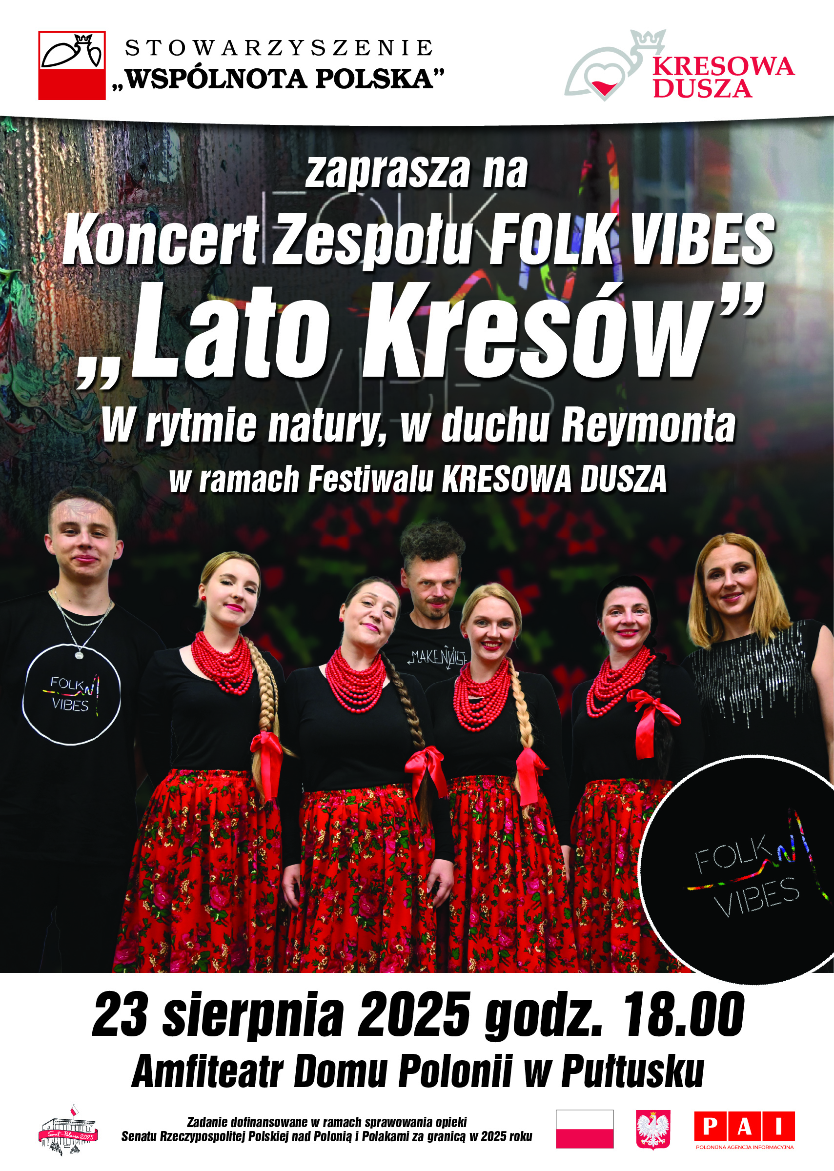 Koncert Zespołu FOLK VIBES „Lato Kresów”