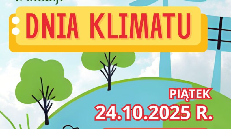 Plakat dot. DNIA KLIMATU. Treść plakatu - na górze loga: Mazowsze bez smogu oraz Mazowsze serce Polski, poniżej treść: Zapraszamy do stoiska informacyjnego z okazji DNIA KLIMATU PIĄTEK 24.10.2025 R. 10:00 - 12:30 przed Urzędem Miejskim w Pułtusku, ul. Rynek 41, poniżej: logo Fundusze Europejskie na Infrastrukturę, Klimat, Środowisko, Flaga RP, loga: Dofinansowane przez Unię Europejską, KRAJOWY PLAN ODBUDOWY, Ministerstwo Klimatu i Środowiska, Czyste Powietrze Zdrowy Wybór, NARODOWY FUNDUSZ OCHRONY ŚRODOWISKA I GOSPODARKI WODNEJ, Flaga UE, poniżej treść: Dofinansowane przez Unię Europejską - NextGenerationeEU, Współfinansowane z unijnego systemu handlu uprawnieniami do emisji "Funduszu Modernizacyjnego"