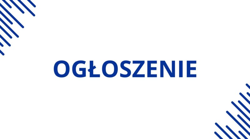 OGŁOSZENIE (Obrazek wyróżniający)