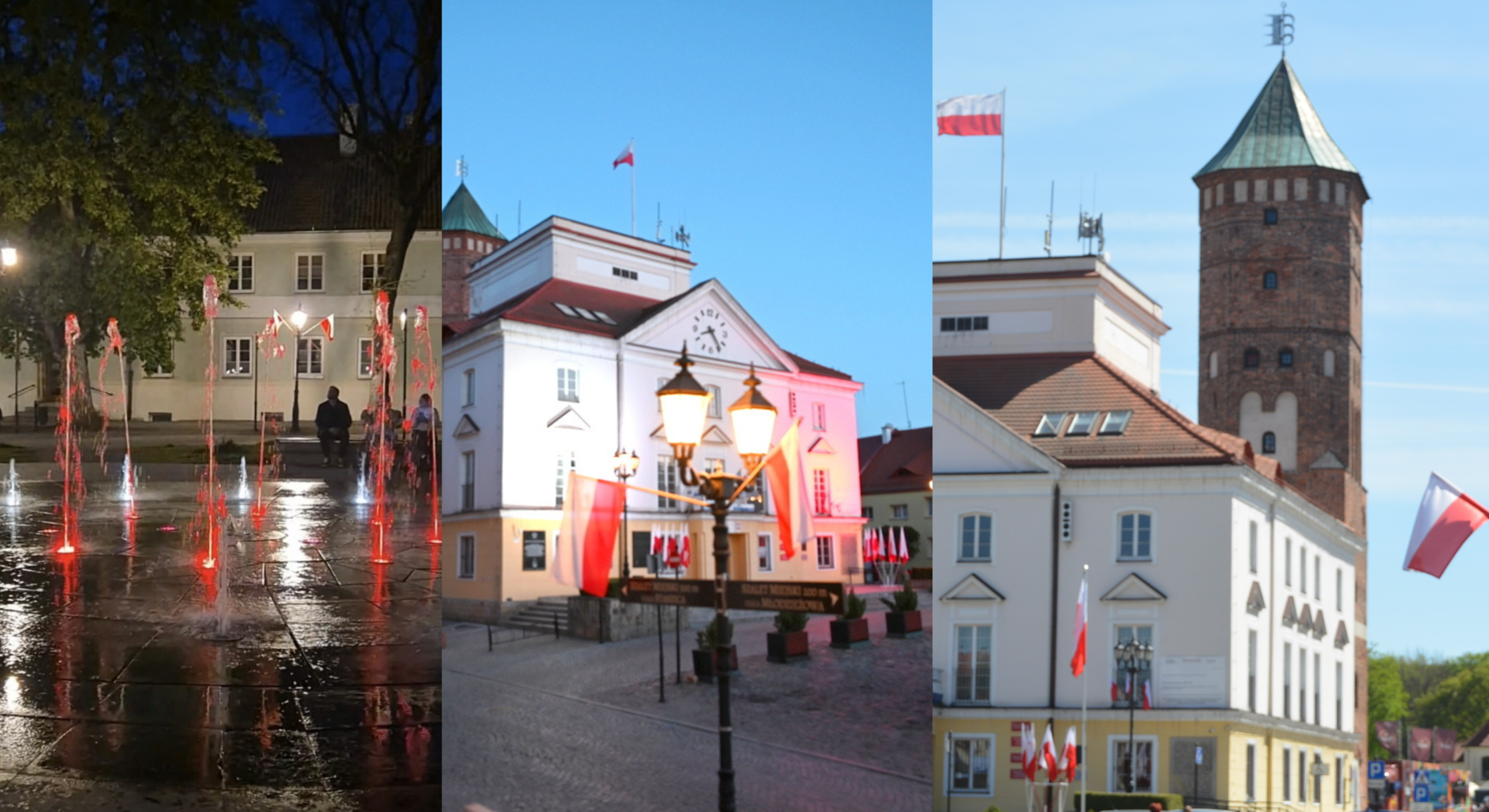Pułtusk w biało-czerwonych barwach