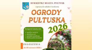 Baner dot. Konkursu "Ogrody Pułtuska 2026"