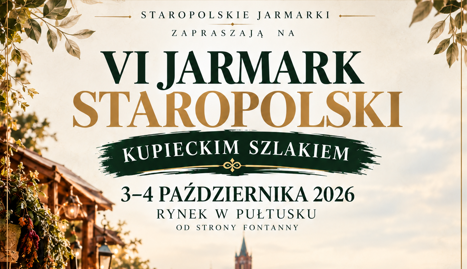 Plakat zapraszający na Jarmark Staropolski