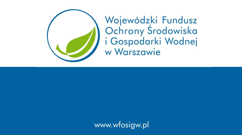 Logo Wojewódzki Fundusz Ochrony Środowiska i Gospodarki Wodnej w Warszawie oraz adres www.wfosigw.pl